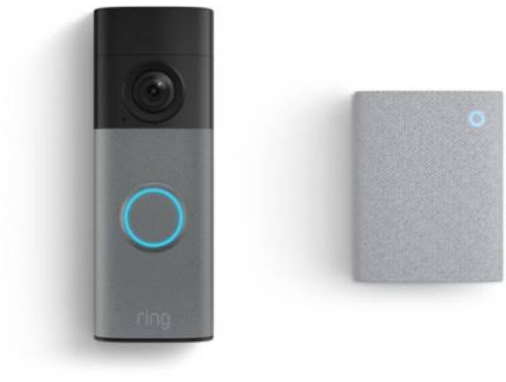 Ring - Judas Connecté Doorbell (2nd Gen) Grise Tachetée
