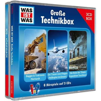 WAS IST WAS 3-CD Hörspielbox. Große Technikbox - , CD, 9783788670368