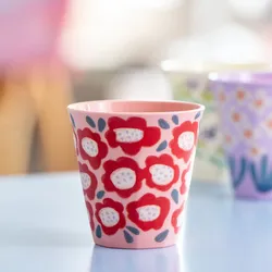 Koziol Nora Cup M Bloomies Anemone Becher 300 ml rose