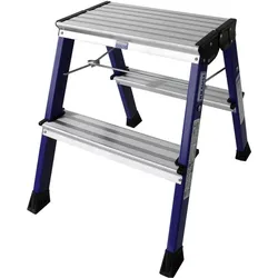 Krause, Leiter + Gerüst, Aluminium Doppel-Klapptritt kl (51 cm)