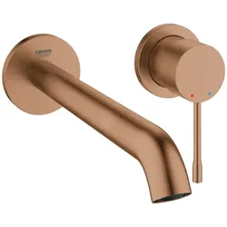 GROHE 2-Loch-Waschtischbatterie Essence 29193_1, Wandmontage, Fertigmontageset f...