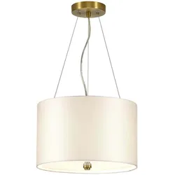 Elstead Lighting, Pendelleuchte, Pearce Hängeleuchte E27 3-fach 35cm Gealtertes Messing Elfenbein (E27)