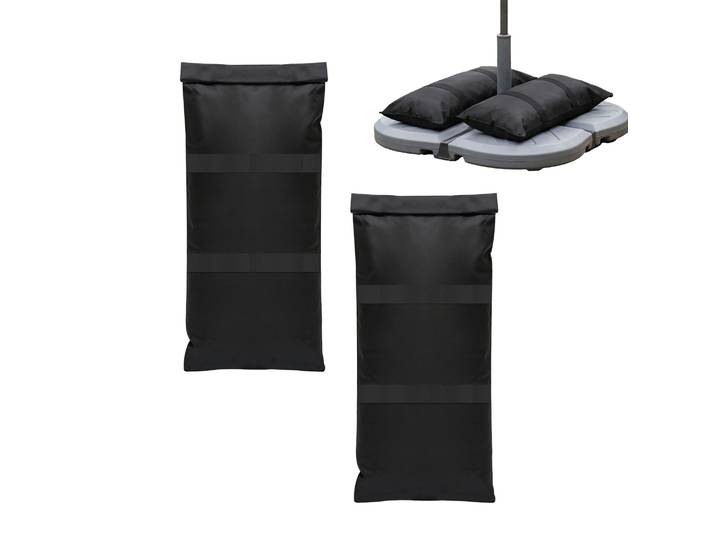 Befüllbare Sandsäcke 2er-Set Schwarz