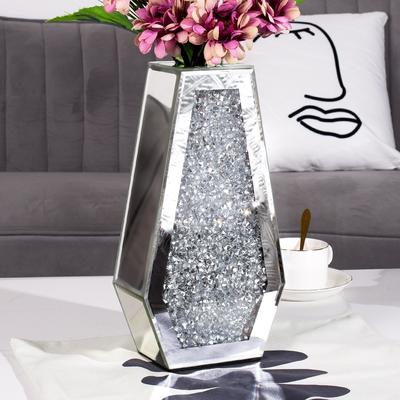 SHYFOY 12 In Modern Mirrored Glass Table Vase