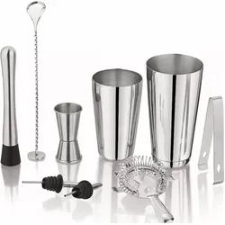 King, Bar Zubehör, Cocktail-Zubereitungsset Kinghoff (Cocktail Set, Cocktail Shaker)