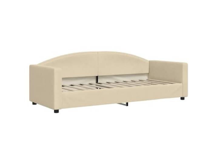KTHLBRH Bettgestell mit Kopfteil Metall weiß 90 x 200 cm Gestell aus lackiertem Stahl, inkl. Lattenrost, 26 cm Bodenfreiheit, Schlafzimmer