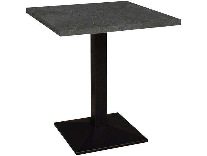 Mäusbacher Big Bistro Metall Quadrat-Säulengestell, eckige Platte BHT 70x75x70 cm