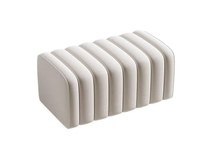 Vfs8dQ5kt Schlafzimmerbank Schuhputzhocker, Hauseingangsbank, einfache Wohnzimmer-Kleiderbank(Weiß,60cm)