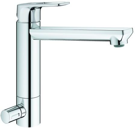 Grohe BauLoop Spültisch-Einhebelmischer 31713000 chrom, schwenkbarer, mittelhoher Auslauf