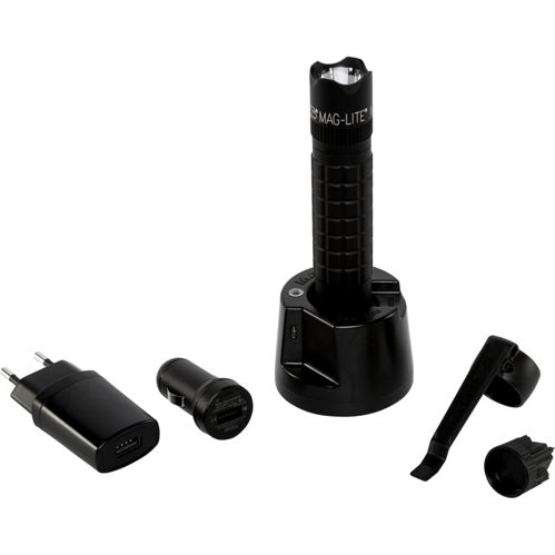 Maglite Mag-Tac Rechargeable crowned bezel schwarz
