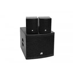 OMNITRONIC Set MOLLY-12A Subwoofer aktiv + 2x MOLLY-6 Top 8 Ohm, schwarz