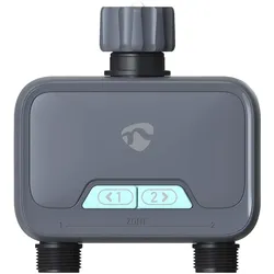 Nedis, SmartLife Intelligente Wassersteuerung Bluetooth Batteriebetrieben IP54 Max. Wasserdruc (Bewässerungscomputer)