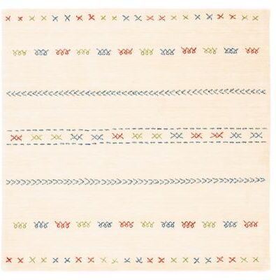 SAFAVIEH Handmade Himalaya Modern & Contemporary Geometric Cream Wool Rug