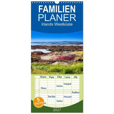Familienplaner 2027 - Irlands Westküste mit 5 Spalten (Wandkalender, 21 x 45 cm) CALVENDO