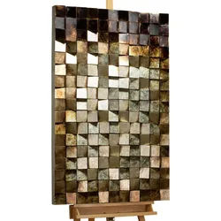 WANDBILD Silber 62/104 cm