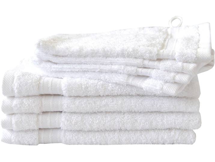 Handtuch Set DYCKHOFF Siena , weiss (weiß), Obermaterial: 100% Baumwolle, Handtuch-Sets, Handtuch Set, in tollen Unifarben