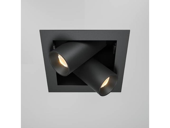 Maytoni Moderne Einbaustrahler Magnum LED incl. Schwarz aus Aluminum Energieeffizient 14W für Küche, Schlafzimmer, Wohnzimmer, Esszimmer, Lobby