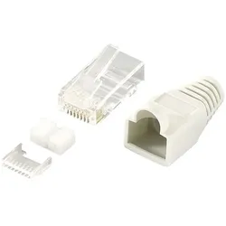 LogiLink MP0021 Drahtverbinder RJ45 Grau, Transparent