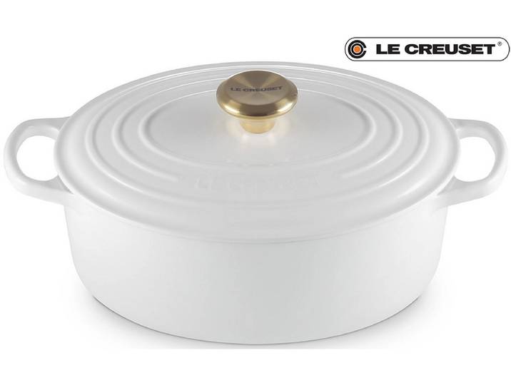 LE CREUSET Bräter SIGNATURE gusseisen weiss