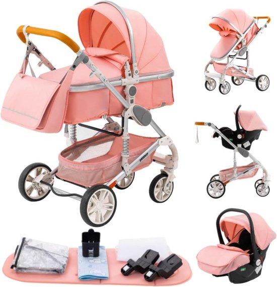 Dreirad Kinderwagen mit hohem Sitz, Inklapbar, bequem