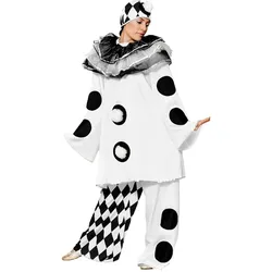 Metamorph Klassischer Pierrot - Clown Kostüm für Fasching (M, S)