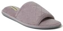 Women's Beatrice Quilted Terry Slide Slipper by Dearfoams in Frosted Plum (Size S M)