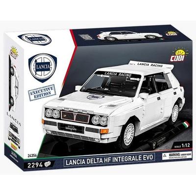 COBI Cars 24356 - Lancia Delta HF Integrale EVO, weiß, Executive Edition, Bausatz 1:12, 2294 Klemmbausteine