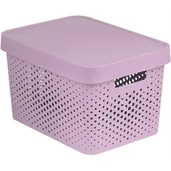 Curver Infinity 17l perforierter Behälter mit Deckel Rosa