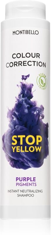 Montibello Colour Correction Stop Yellow shampoing pour cheveux blonds et décolorés anti-jaunissement 300 ml