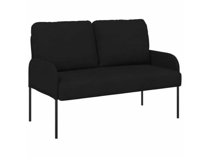 Makastle Sofa Couchs mit Kissen 110cm Schwarz Sperrholz