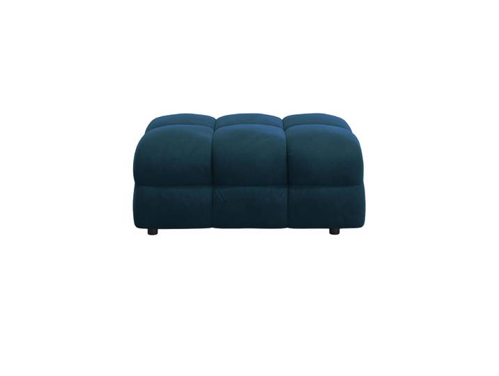 Design Sitzpouf „Kendal“ Samt Marineblau Chosen by Bloomingloft