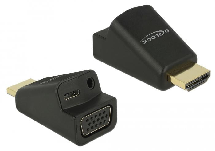 Delock HDMI-A naar VGA adapter met audio