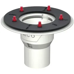 ACO, Duschrinne, Bodenablauf Passavant DN100/90 Grad/2,0l/s/Pressfl./epoxiert (800 mm)
