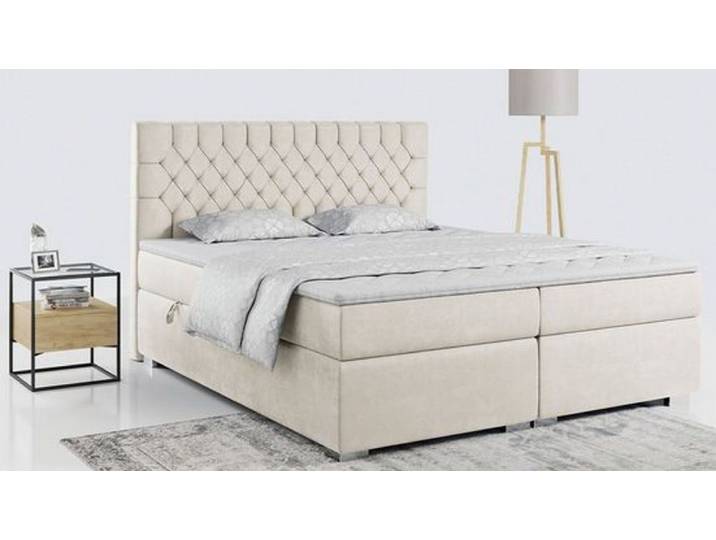 DB-Möbel Boxspringbett RAMIRES-Doppelbett mit Multipocket-Matratze.
