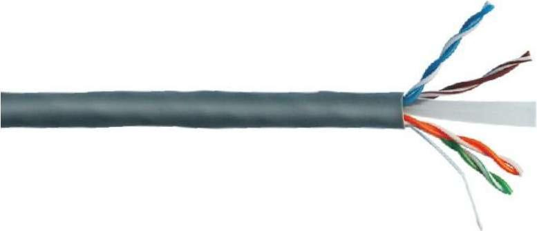 Link LK305U6ER Cat6 U/UTP Netwerkkabel, 305 meter, grijs