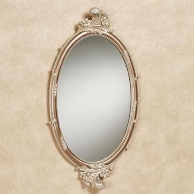 Touch of Class Alynna Oval Wall Mirror Mocha , Mocha