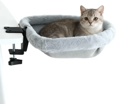 Inspire Curations WorkNest Foldable Cat Desk Hammock Bed cat Desk Bed