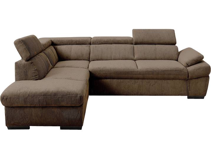 Ecksofa EXXPO - SOFA FASHION, cappuccino, B:270cm H:78cm T:207cm, Sofas, Ecksofa, inkl. Kopf- und Armteilverstellung, wahlweise mit Bettfunktion