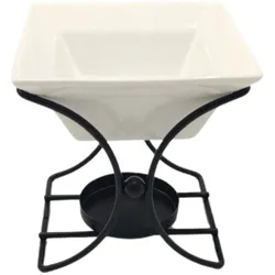 Ceramic & Metal Square Stand