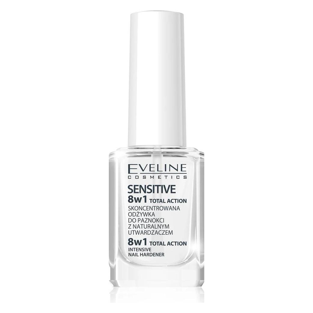 Eveline Cosmetics - Sensitive 8 In 1 Total Action Intensive Nail Hardener - Nail Hardener 12 Ml (12 ml) (5901761938111)