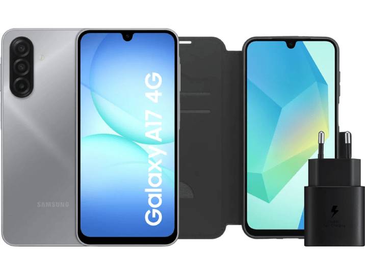 Samsung Galaxy A17 128GB Grijs 5G + Accessoirepakket