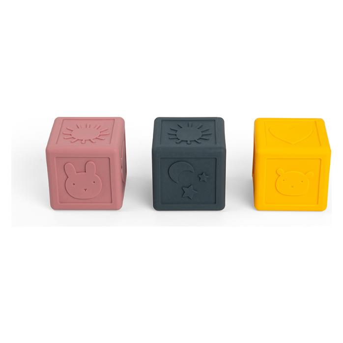 Bigjigs Toys Silikon-Sensory Cubes / ab 3 Monaten (BJ36016)
