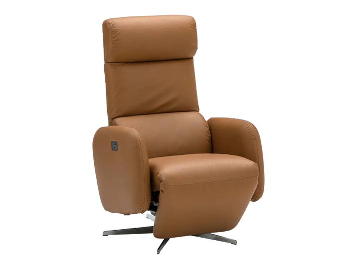 Sessel Tele-Marc, Brühl, senfgelb, Leder
