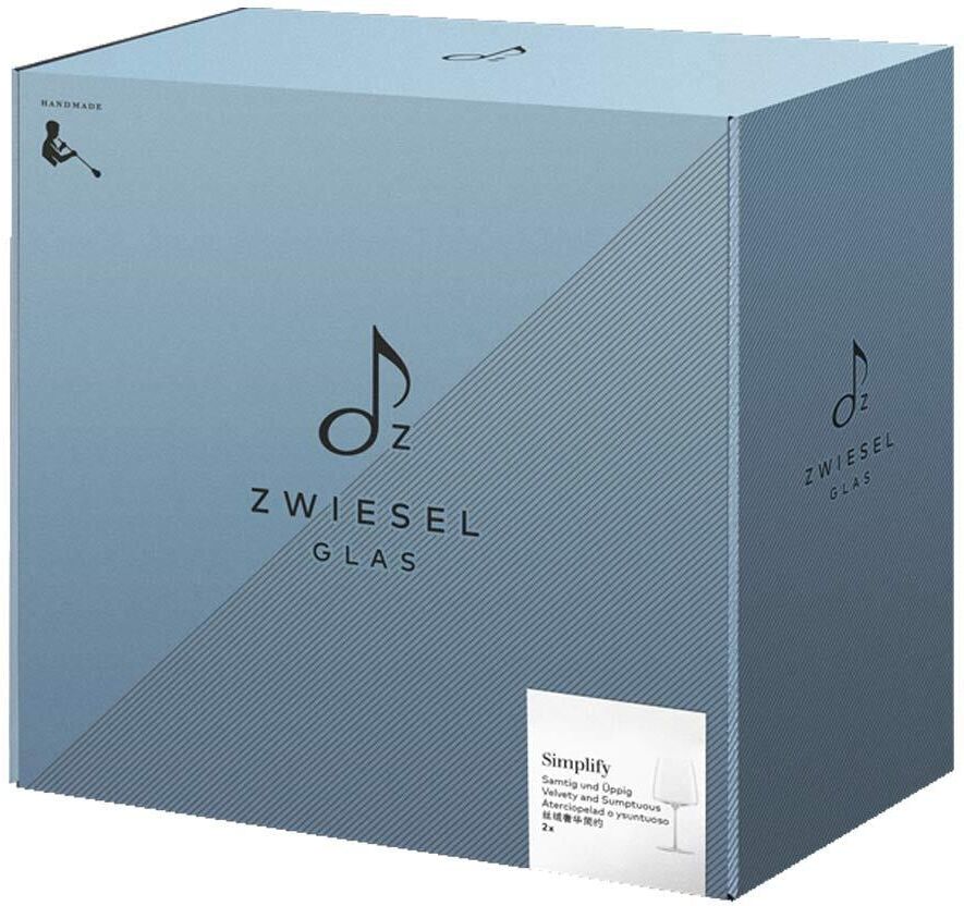 Rotweinglas ZWIESEL GLAS "Rotweingläser samtig & üppig Simplify 740 ml 6er Set transparent", bunt (transparent), B:10,5cm H:21,9cm Ø:10,5cm, Glas, Trinkgefäße, Rotweinglas, handgefertigt, Handwäsche empfohlen, hochwertiges Kristallglas