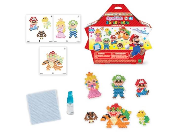 Aquabeads Brothers Super Mario karakter Set, Kunst & Ambacht kralen kit 31946