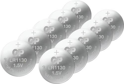 GP Knopfzelle LR54 1.5V 10 St. Alkali-Mangan GP189ASTD519C10