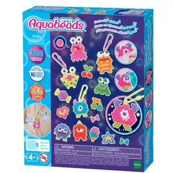 Aquabeads Verrückte Monster Bastelset – Kreativset mit 700 Perlen, Neon-, Glitzer- & Sternperlen inkl. Zubehör ab 4 Jahren