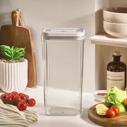 Karaca Flex 2-teiliges Aufbewahrungsbehälter-Set, 3200 ml, Transparent