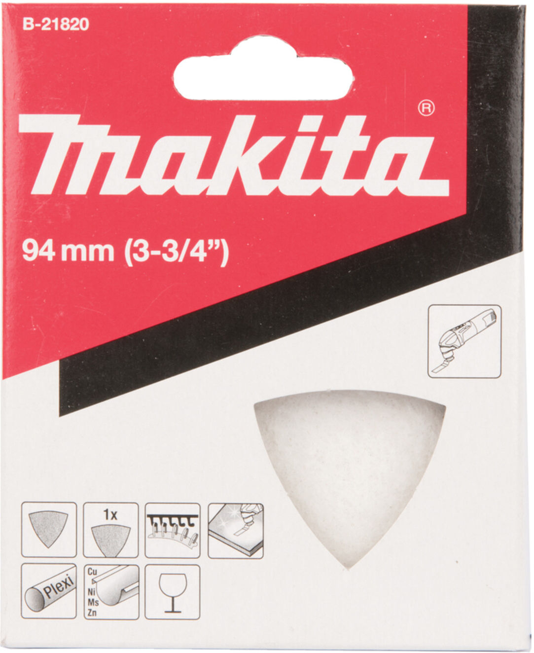 Makita Delta-Polierfilz hart (B-21820))