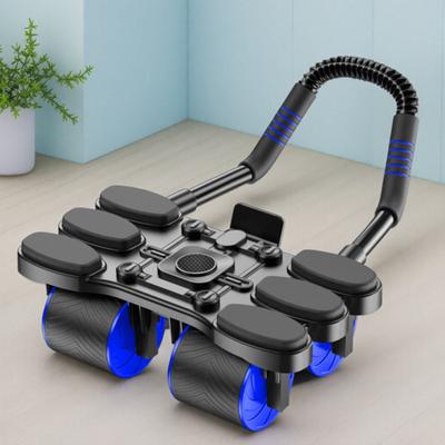Youfap Market Silent Abdominal Exercise Wheel With Automatic Rebound Function, Perfect For Waist And Abdominal Muscle Training blue
